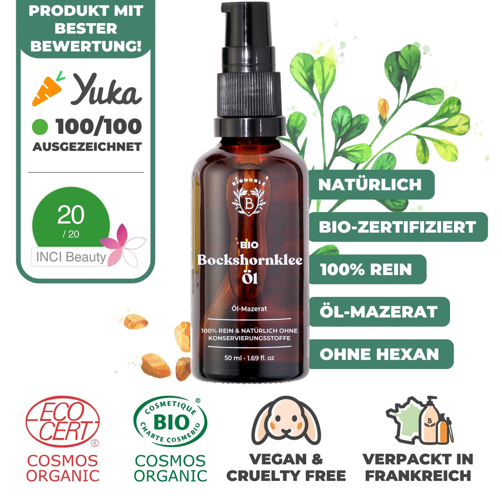 BIONOBLE Arganöl Bio Kaltgepresst - Haare, Gesicht, Haut - Marokko - 50ml
