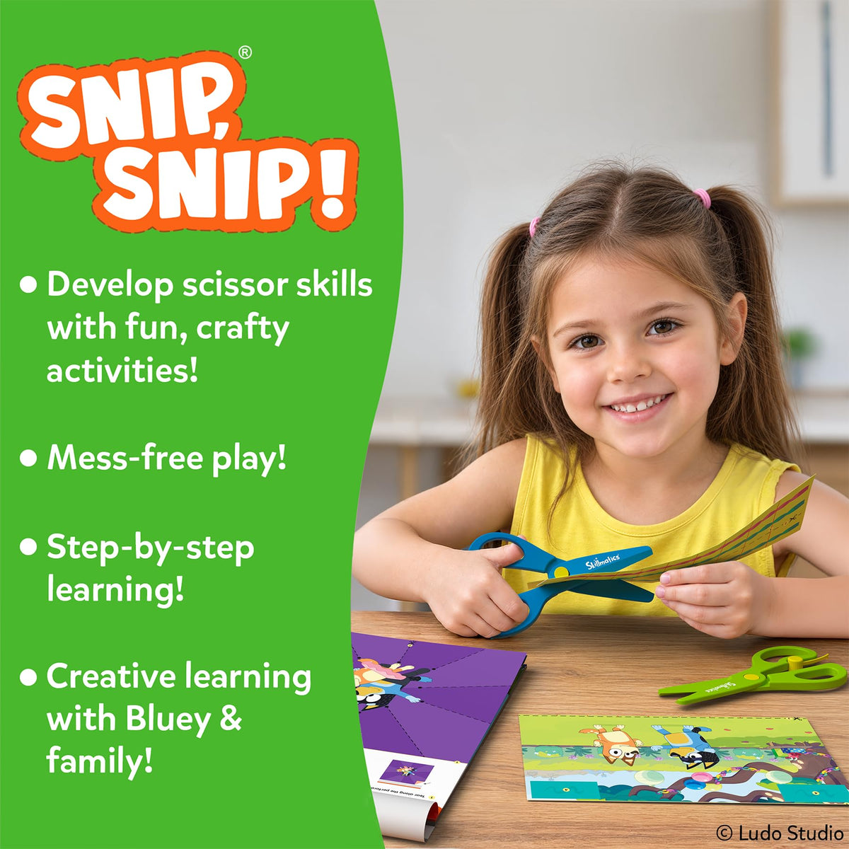 Skillmatics Snip Snip Halloween Craft, Scissor Skills, Felt Kits for Kids