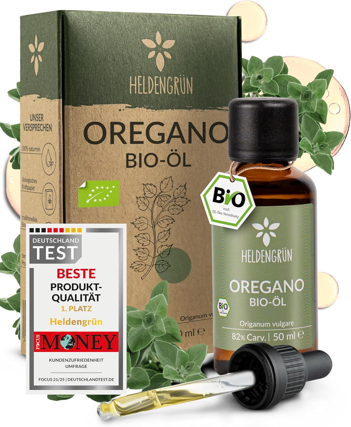 Heldengrün® BIO Lavendelöl [100% NATURREIN] Ätherisches Öl 30 ml