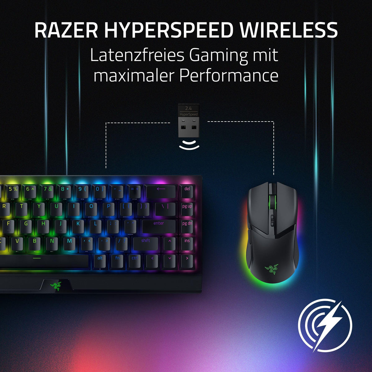 Razer Cobra Pro - kabellose Gaming-Maus mit RGB - Optischer Focus Pro Sensor mit 30K DPI (10 Anpassbare Tasten, HyperSpeed Wireless Polling 8K Hz, Bluetooth, Chroma-Beleuchtung mit 11 Zonen) Weiß