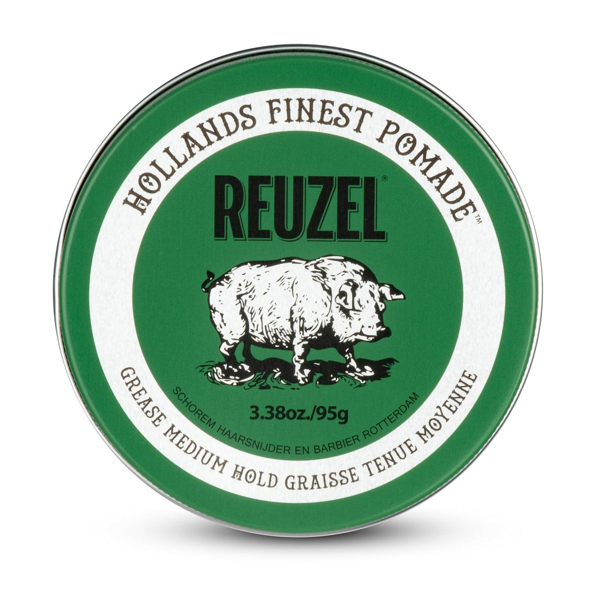 Reuzel Fiber Pomade, matter Glanz, fester Halt, texturiertes, volleres Aussehen, im Laufe des Tages leicht umformbar, 3,38 oz/95 g