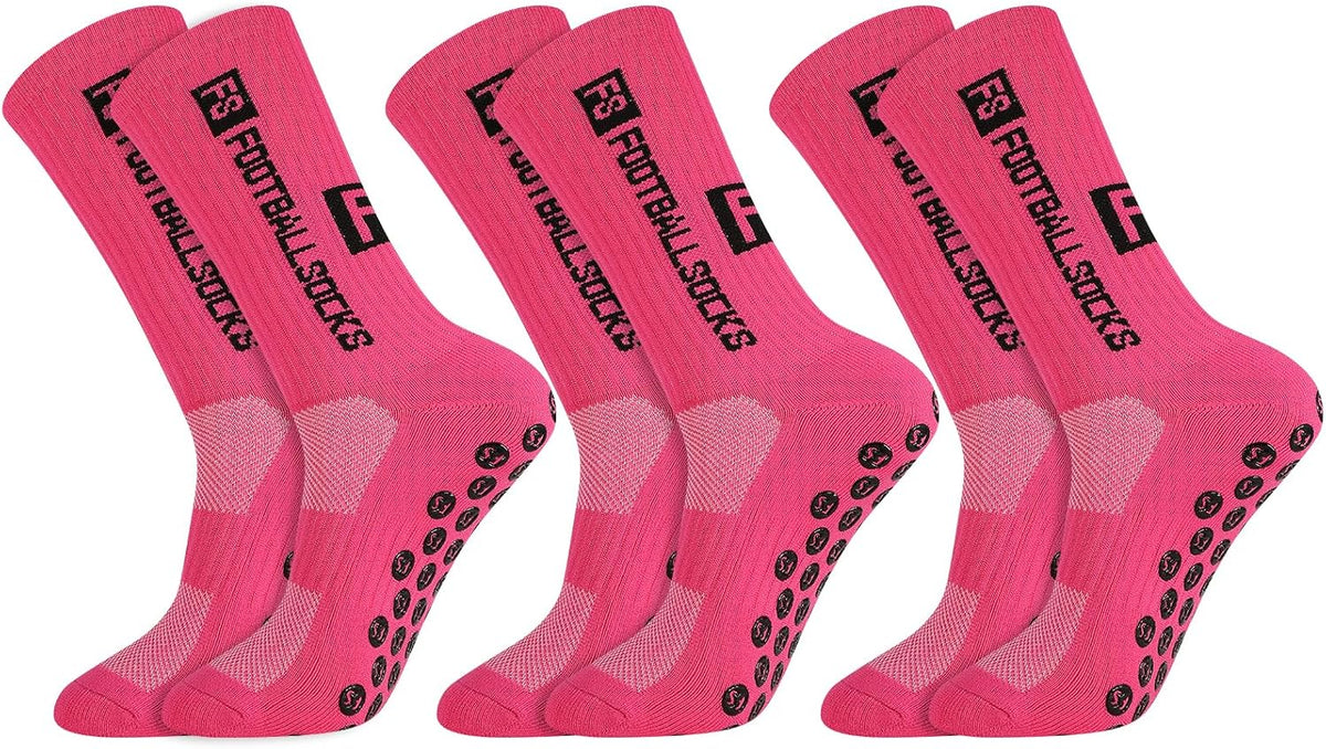 FANTESI 3 Paare Fußballsocken für Herren Damen,Sportsocken Fußball