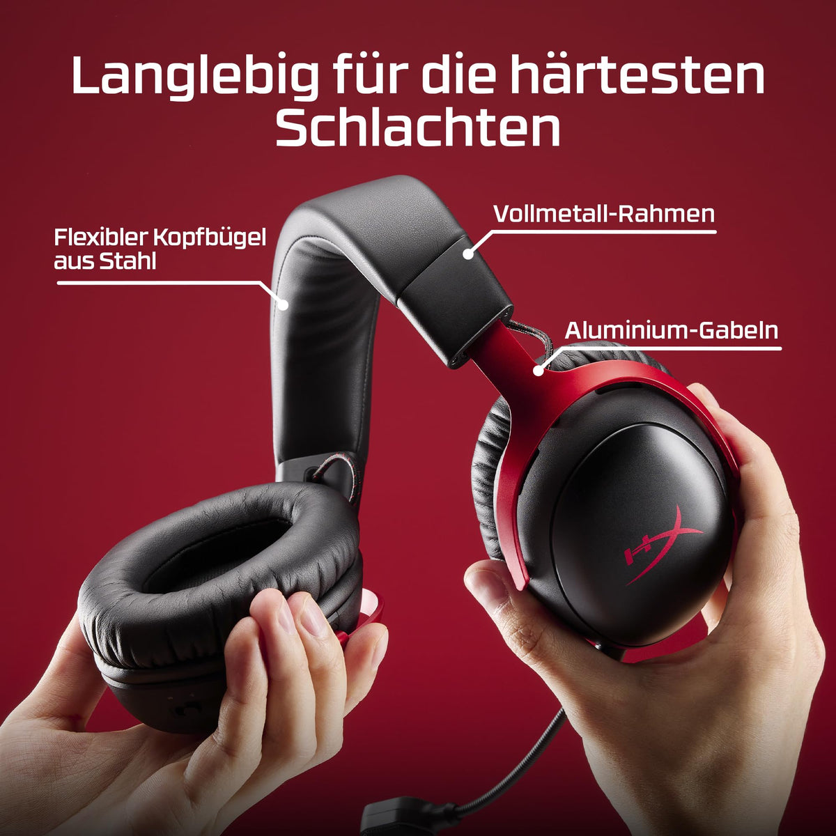 HyperX Cloud III – Kabelgebundenes Gaming-Headset