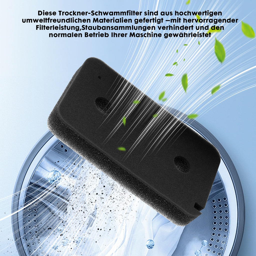 4 Stück 12022801 Schwammfilter Trockner Filter Wäschetrockner Sockelfilter