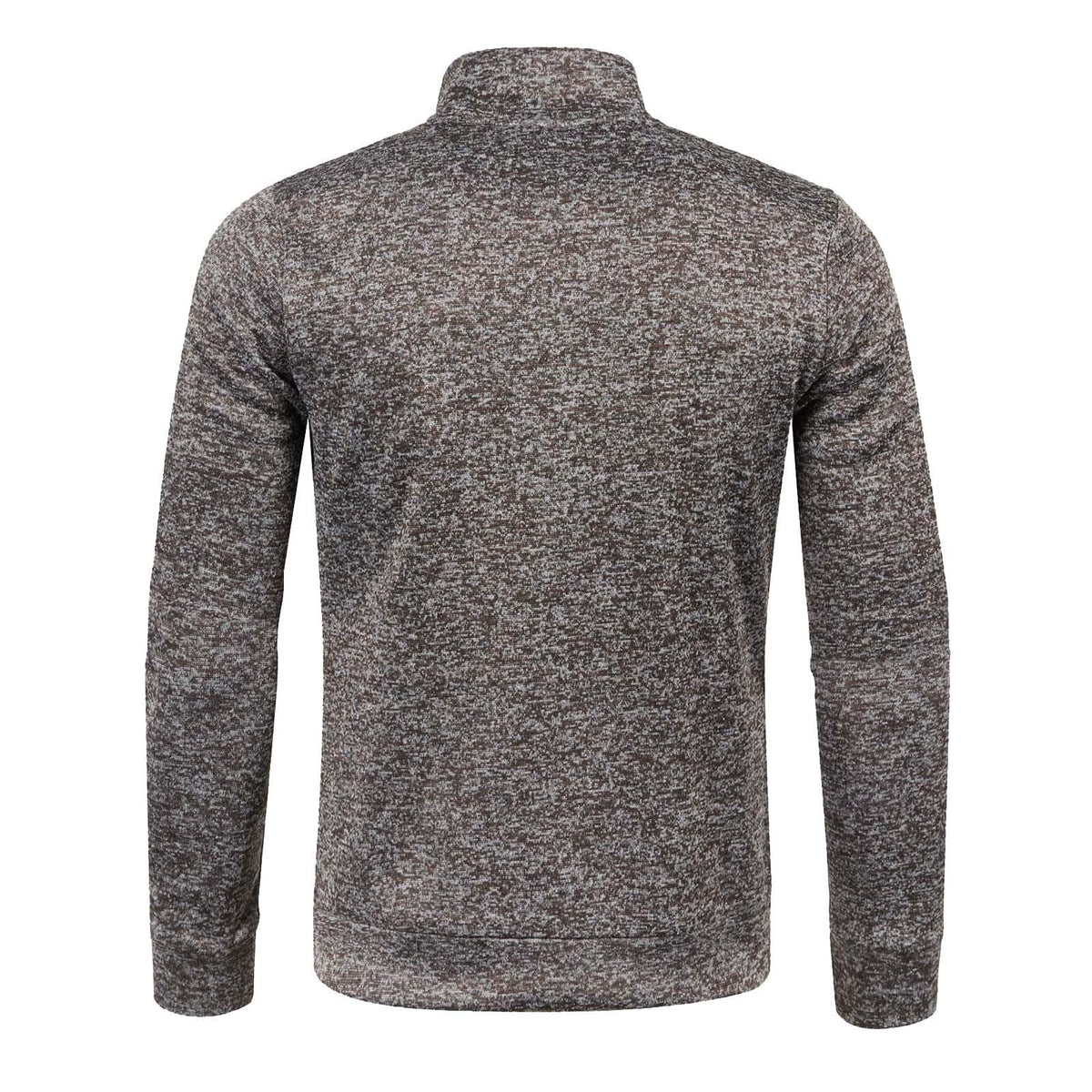 Generisch Sweatjacke Herren Ohne Kapuze Cardigan Mit Reißverschluss Langarm Janker Stehkragen Pullover Casual Warme Herbst/Winterjacke Klassischer Strickweste Trachtenjacke Freizeitjacke