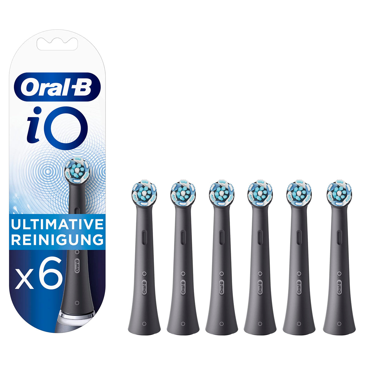 Oral-B iO Aufsteckbürsten Ultimative Reinigung, Schwarz, 4 Stück