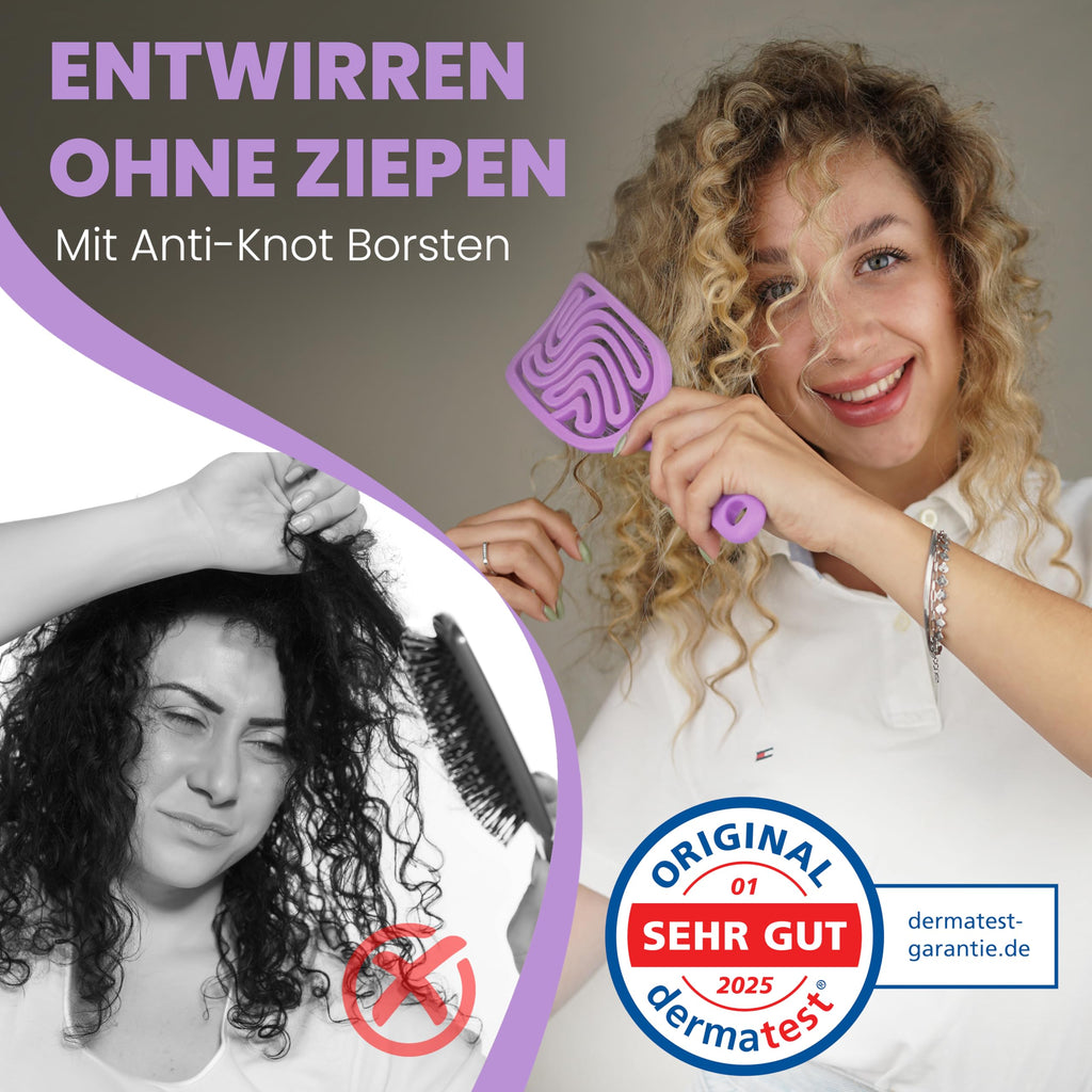 Walcora Haarbürste ohne Ziepen – NEUHEIT 2026 – Entwirrbürste & Detangler Bürste für Damen