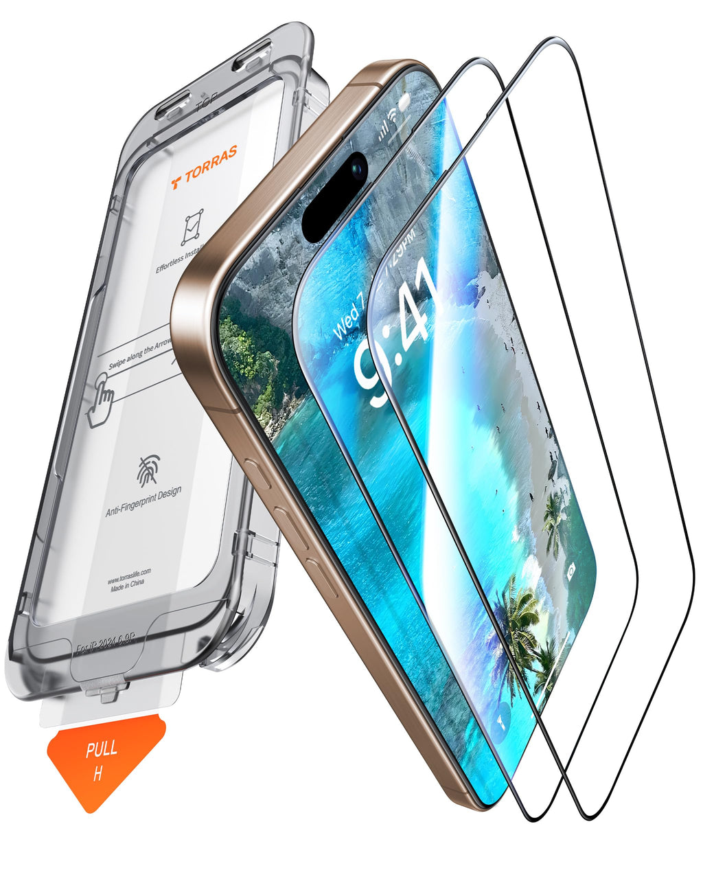 TORRAS für iPhone 18 Pro 9H+ Kratzfest Kameraschutz HD-Klares, Grau