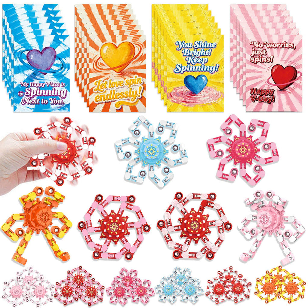 Transformable Fidget Spinners,30PCS Funny Sensory Fidget Toys for Kids