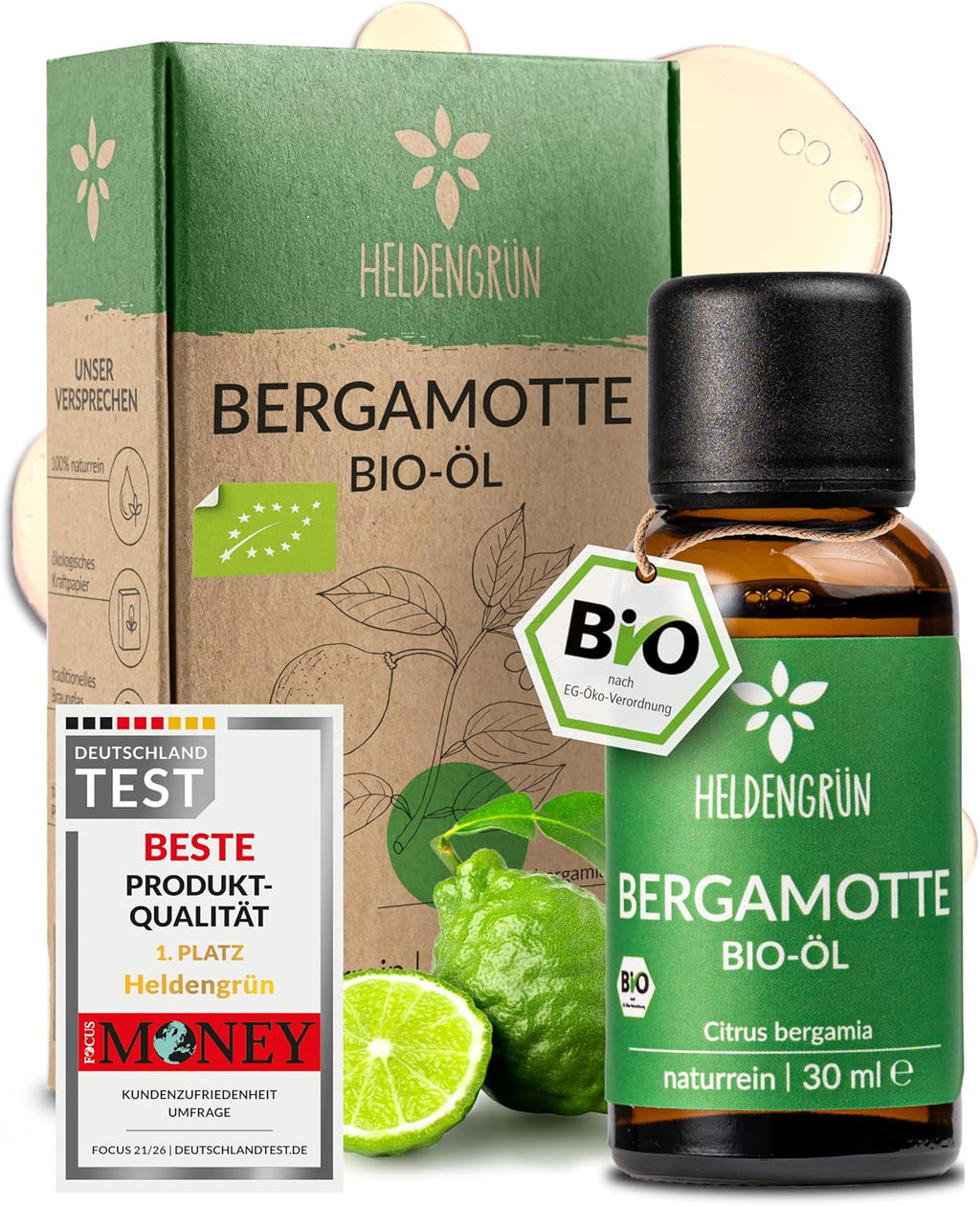 Heldengrün® BIO Lavendelöl [100% NATURREIN] Ätherisches Öl 30 ml