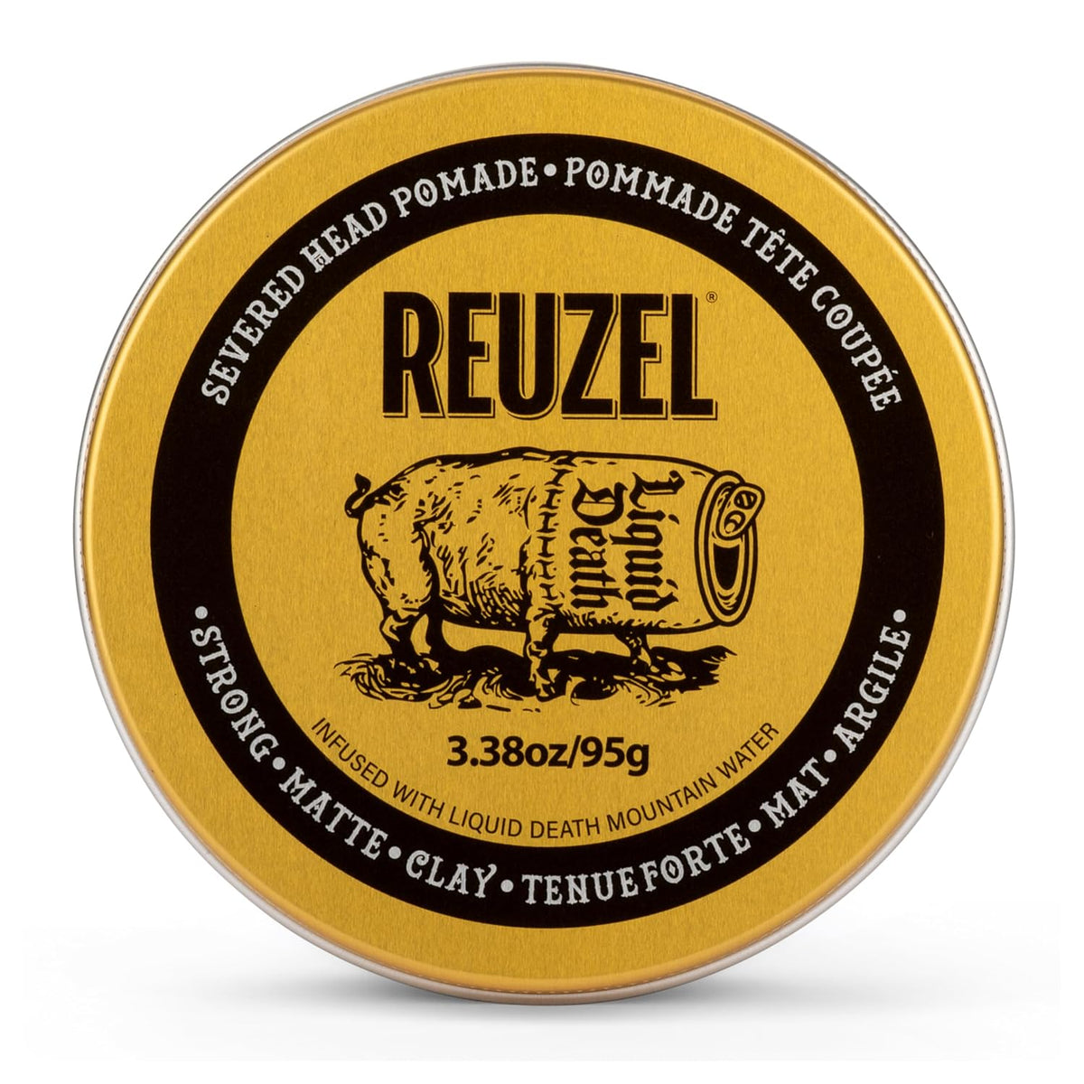 Reuzel Fiber Pomade, matter Glanz, fester Halt, texturiertes, volleres Aussehen, im Laufe des Tages leicht umformbar, 3,38 oz/95 g
