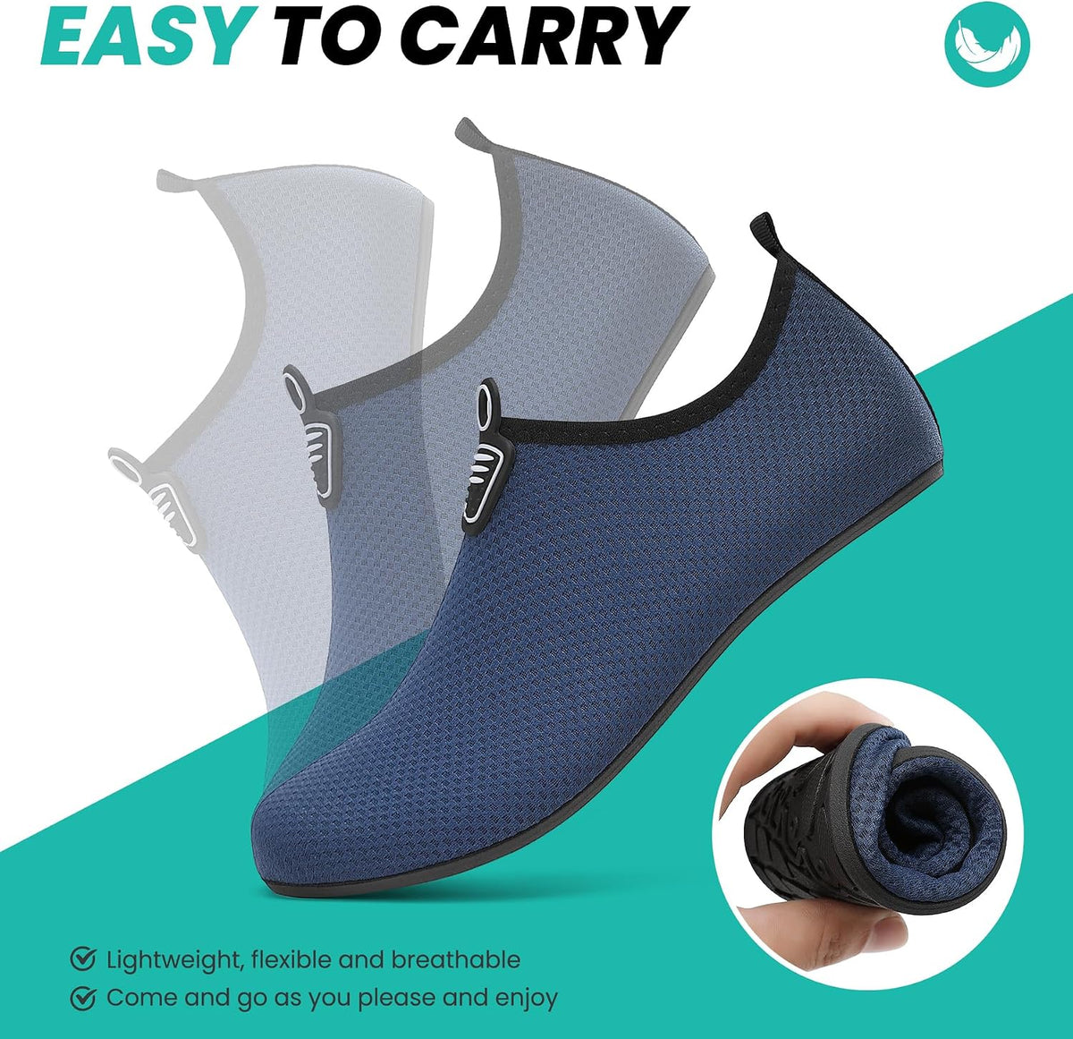 sportvibe Water Shoes Beach Swim Sea Shoes for Men Women