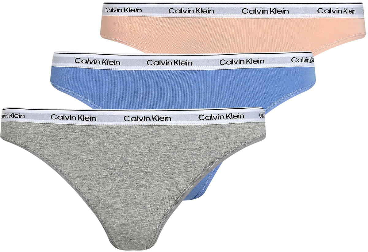 Calvin Klein Damen 3er-Pack Bikini-Slips aus Baumwoll-Stretch