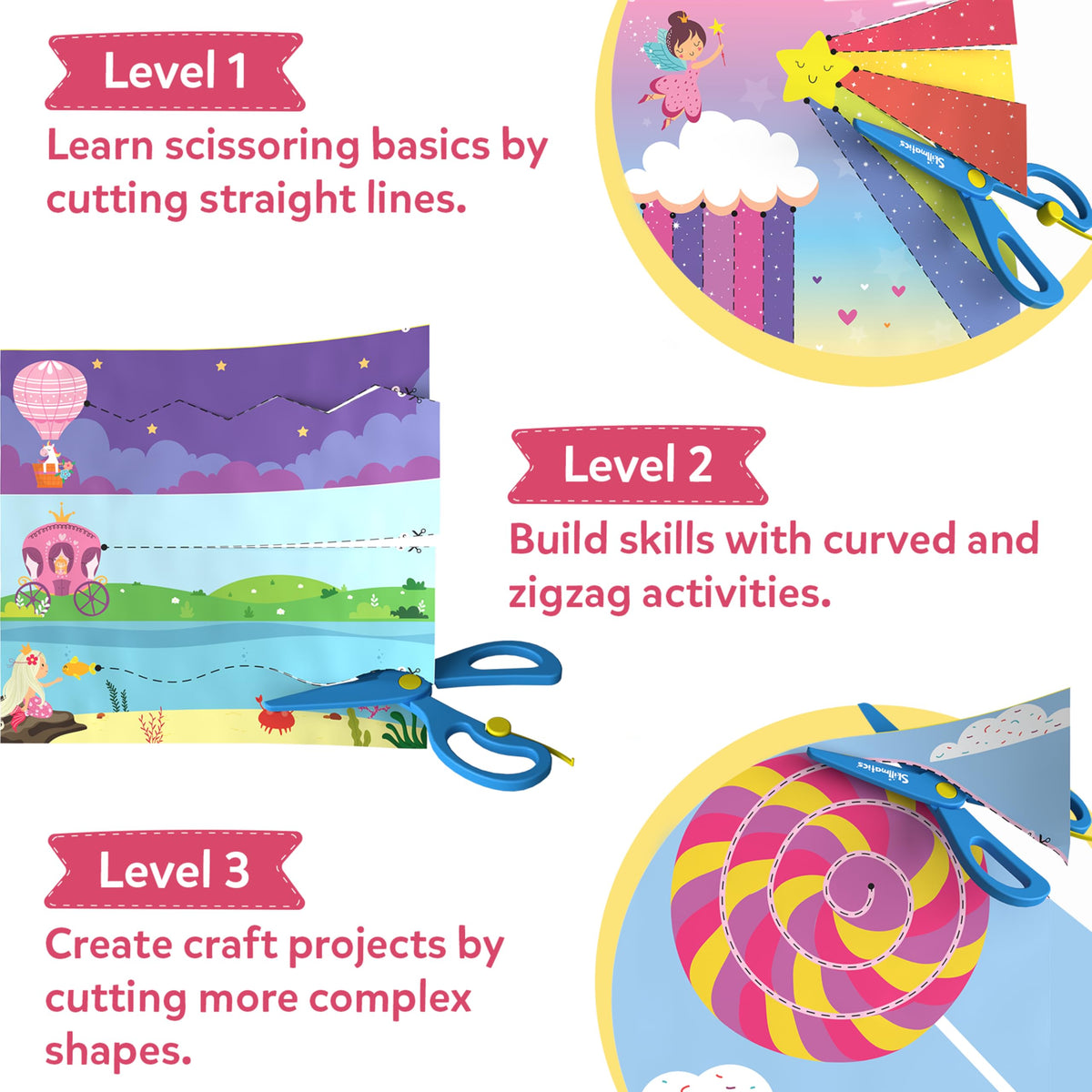 Skillmatics Snip Snip Halloween Craft, Scissor Skills, Felt Kits for Kids