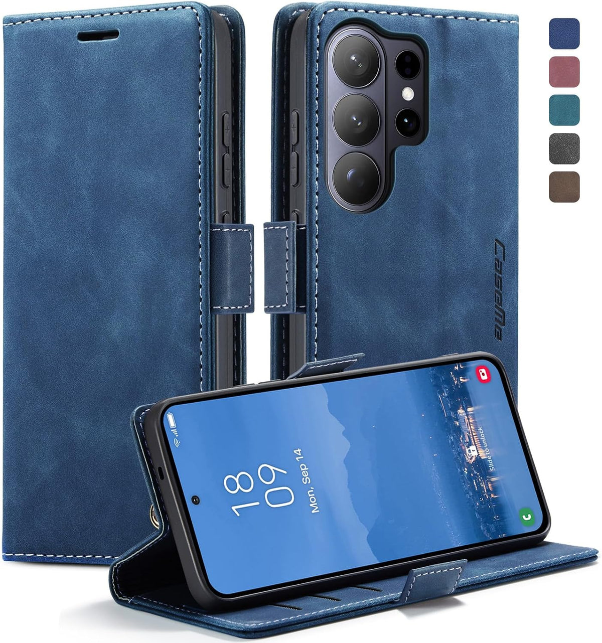 KZB für Xiaomi Redmi Note 15 Hülle, Magnet Leder Klapphülle Stoßfest