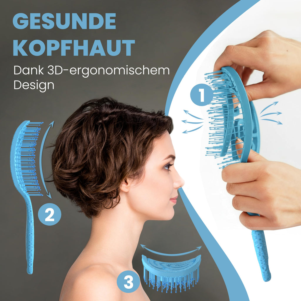 Walcora Haarbürste ohne Ziepen – NEUHEIT 2026 – Entwirrbürste & Detangler Bürste für Damen