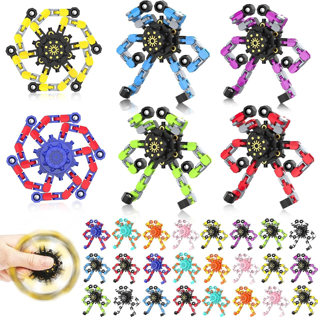 Transformable Fidget Spinners,30PCS Funny Sensory Fidget Toys for Kids
