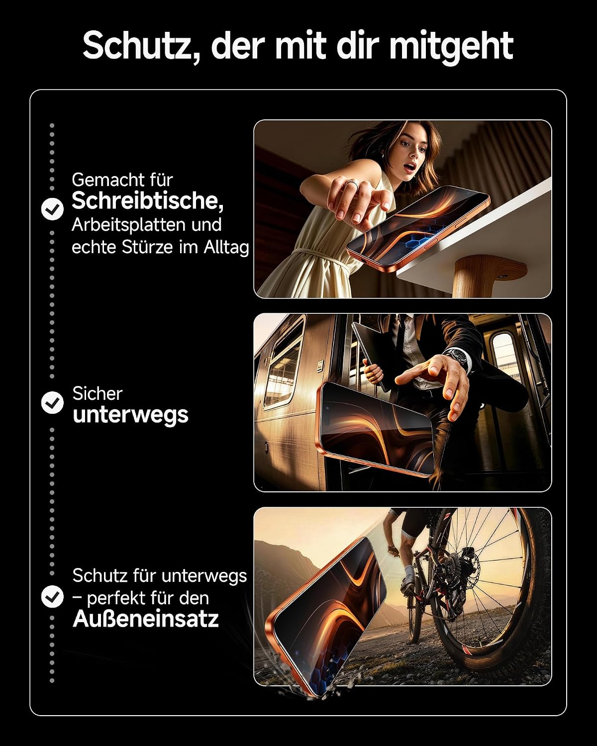 SMARTDEVIL 2 Pack Privatsphäre Schutz für iPhone 17 Panzerglas