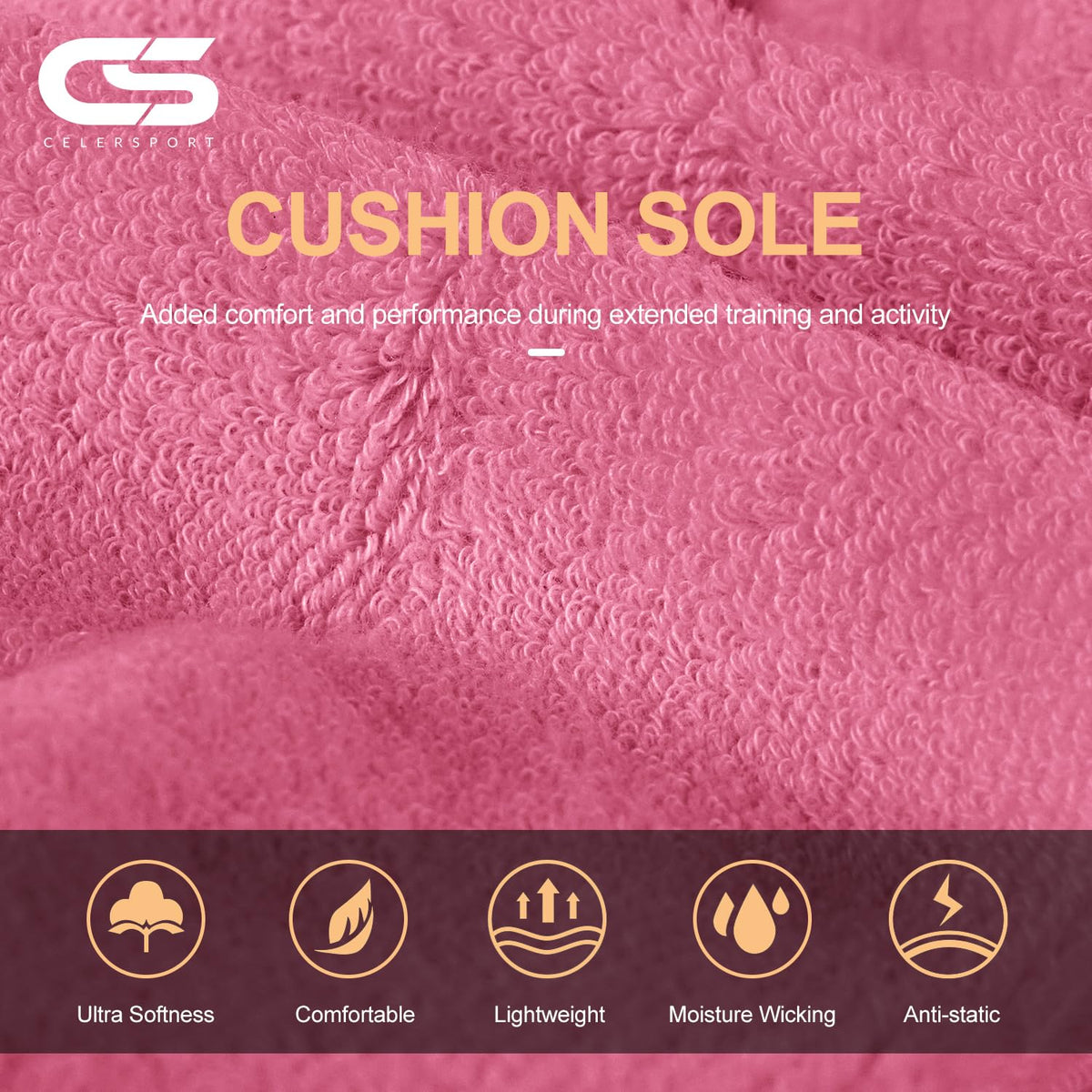 CS CELERSPORT 6 Paar kurze Sportsocken für Damen und Herren, Sneaker-Socken für Laufen und Sport mit Fersenlasche