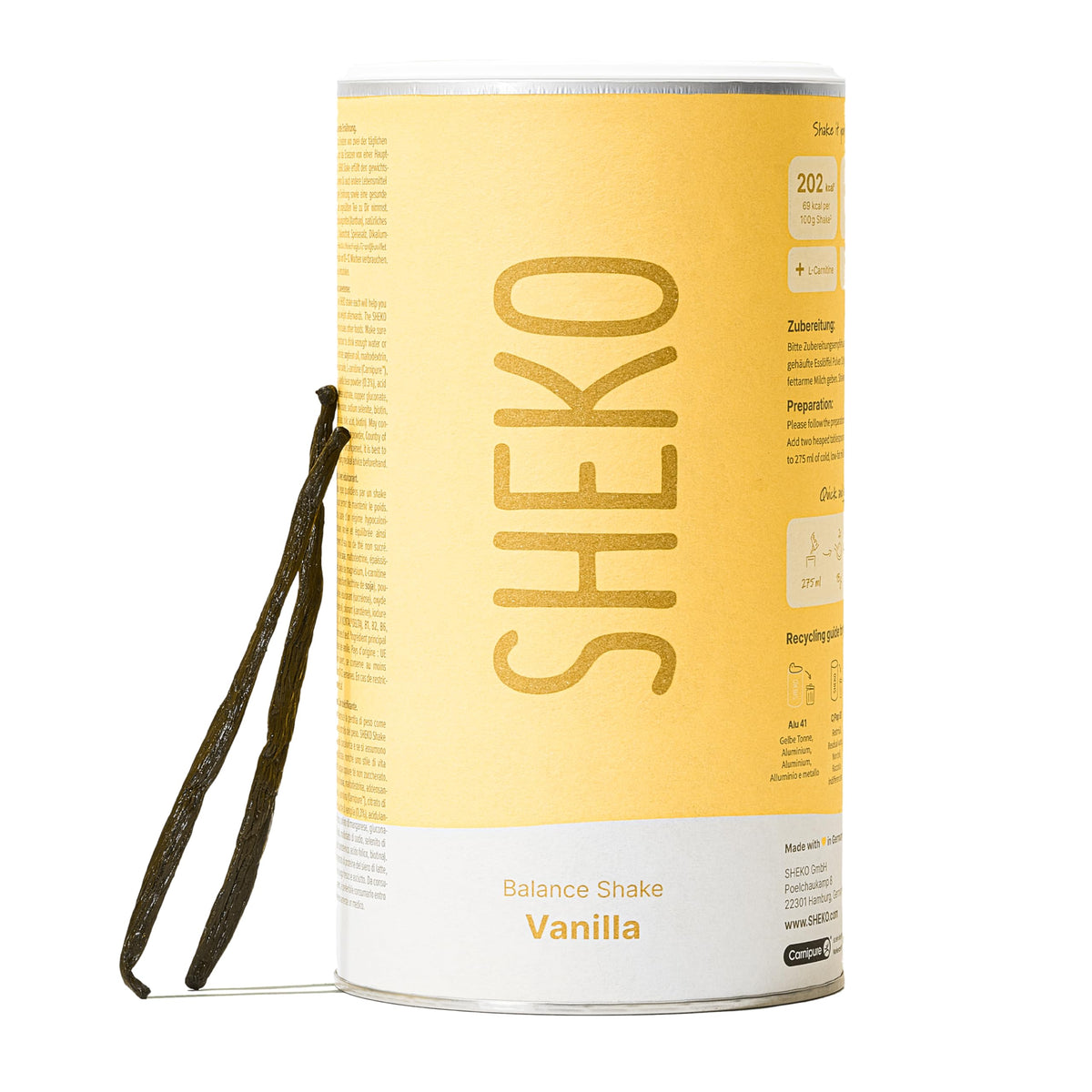 SHEKO Balance Shake Erdbeere – Mahlzeitersatz & Abnehmshake – 378 g