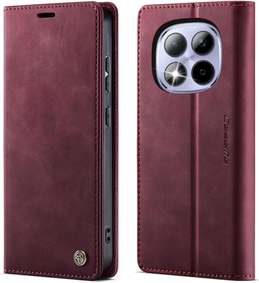 Handyhülle für Honor Magic 6 Pro hülle Premium PU klapphülle RFID Lederhülle Faltbare Schutzhülle Kartenfach Standfunktion Handytasche hülle Honor Magic 6 Pro 5G - Schwarz