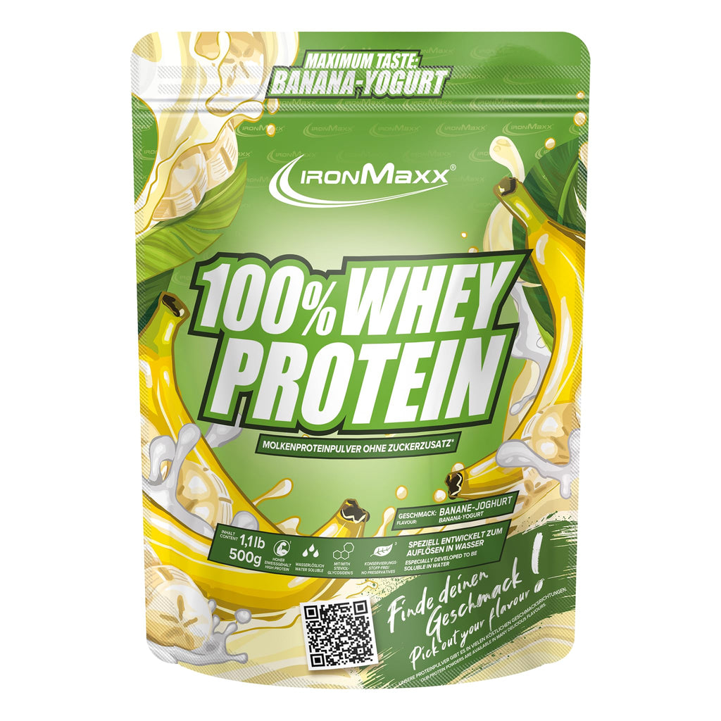 IronMaxx 100% Whey Protein Pulver - French Vanilla 500g Beutel | zuckerreduziertes, wasserlösliches Eiweißpulver aus Molkenprotein | viele verschiedene Geschmacksrichtungen
