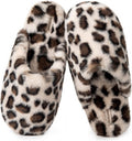 Snug Leaves Women's Fuzzy Scuff Slippers Memory Foam Non-slip House Shoes