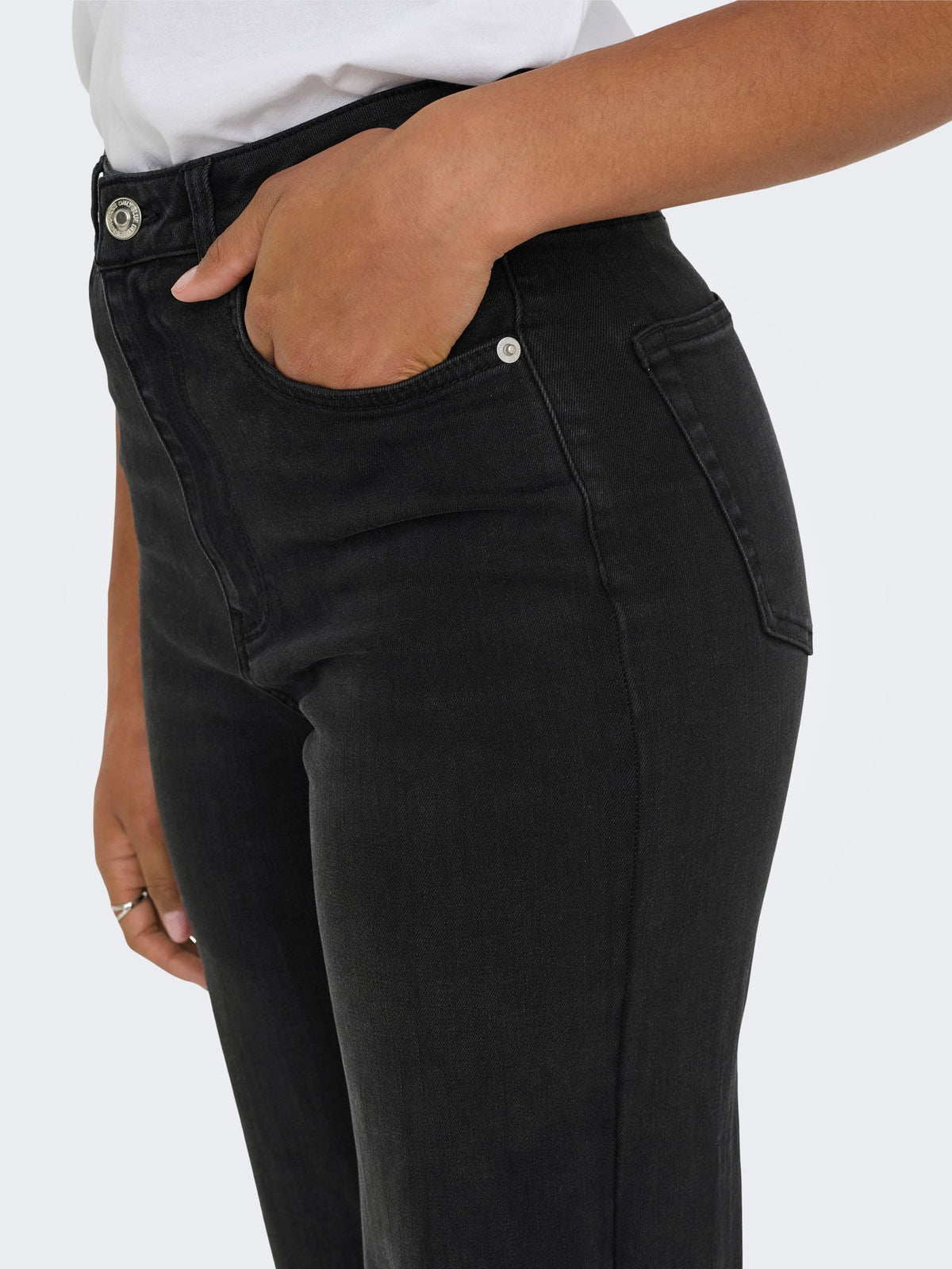 ONLY Damen Jeans Mit Weitem Bein Only Female Jeans mit Weitem Bein Onljuicy-wauw Hohe Taille Weiter Beinschnitt Jeans