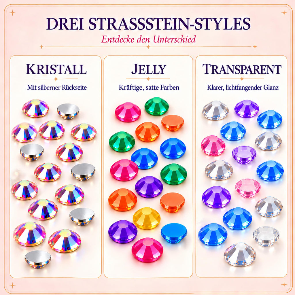 56 Farben Bedazzler Kit, 45.000 Stück 3mm Harz Strasssteine Set