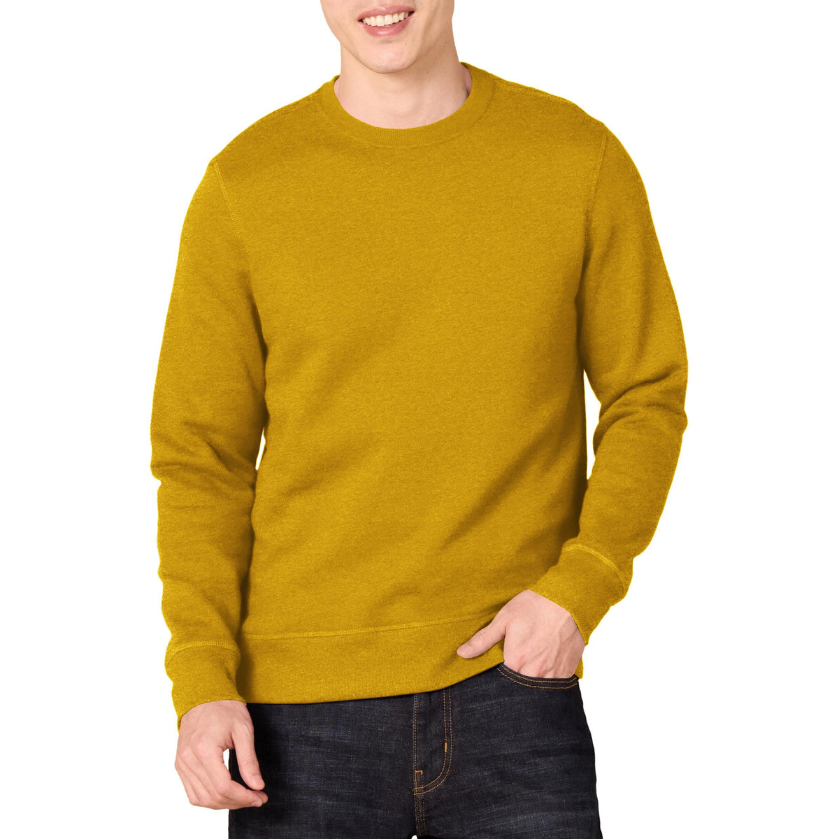 Amazon Essentials Sweatshirt en Molleton Col Rond Homme
