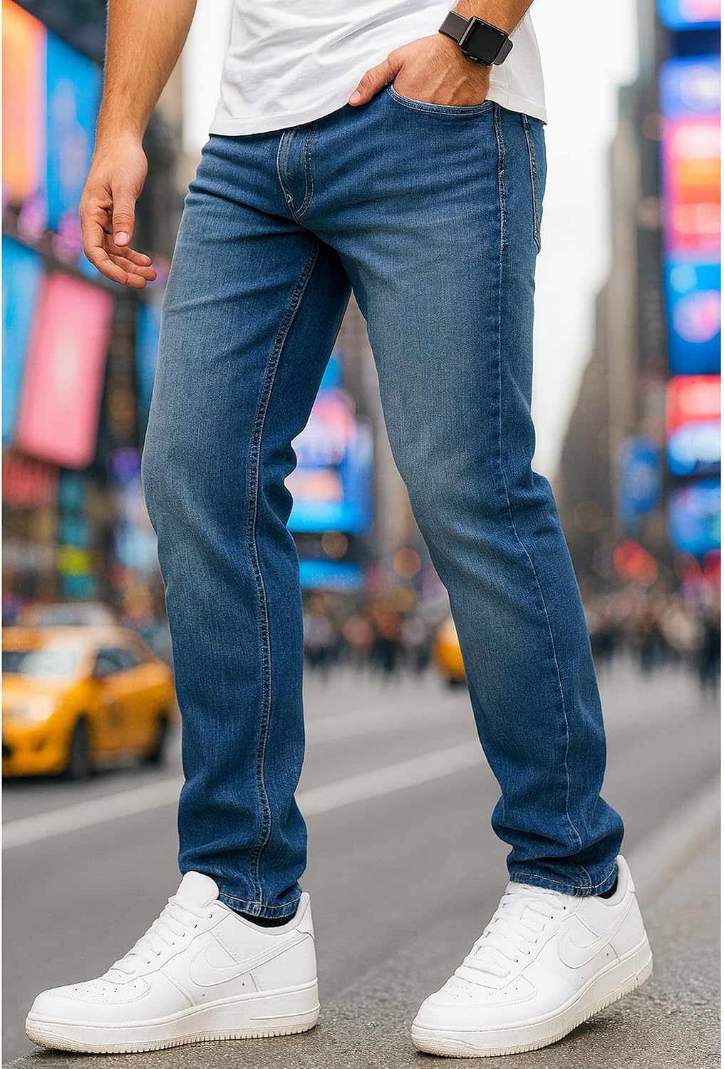 JACK & JONES Infinity Herren Jeans Mike ARIS Comfort Fit Denim Herrenhose