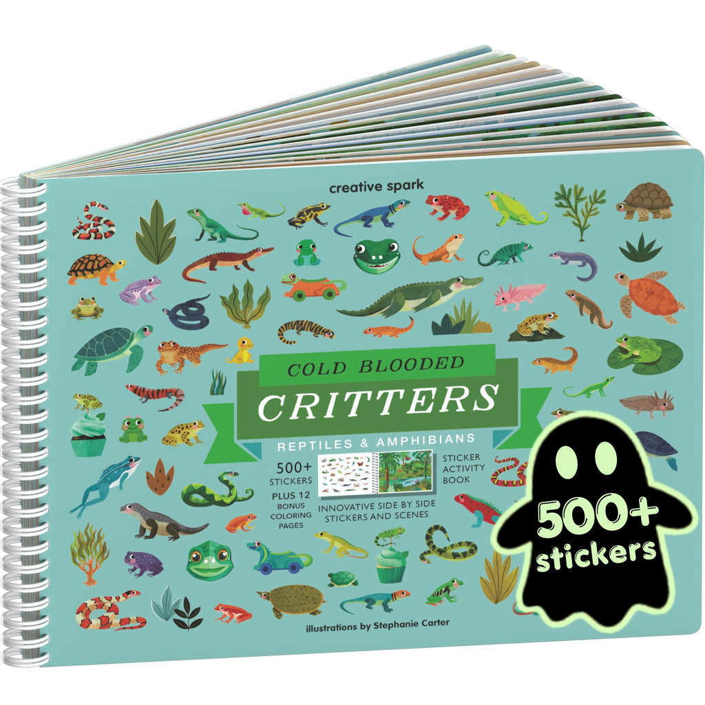 Cupkin Animal Habitats Sticker Book | 12 Coloring & Activity, 500+ Stickers