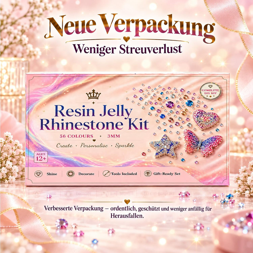 56 Farben Bedazzler Kit, 45.000 Stück 3mm Harz Strasssteine Set