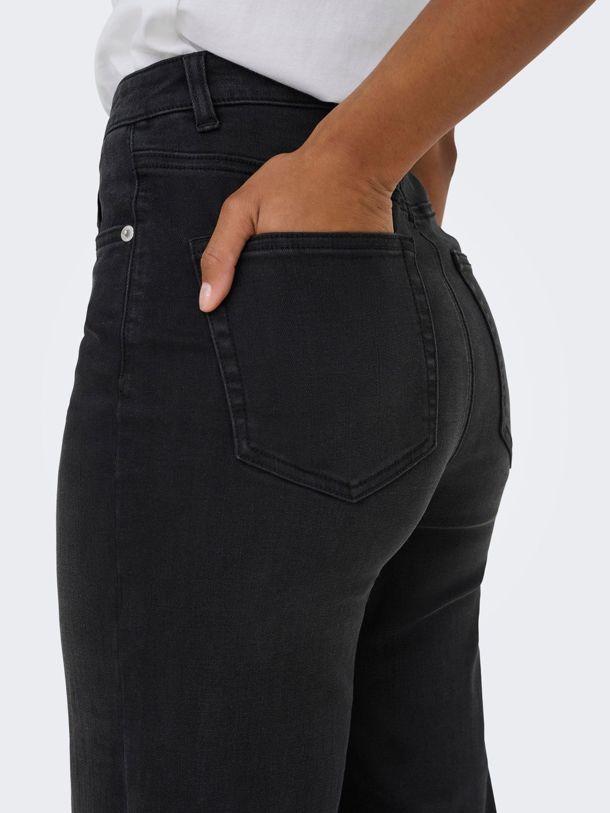 ONLY Damen Jeans Mit Weitem Bein Only Female Jeans mit Weitem Bein Onljuicy-wauw Hohe Taille Weiter Beinschnitt Jeans
