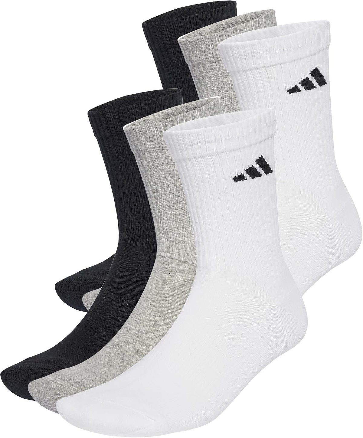 adidas Unisex Cushioned Crew Socks 6 Pair Pack Socken
