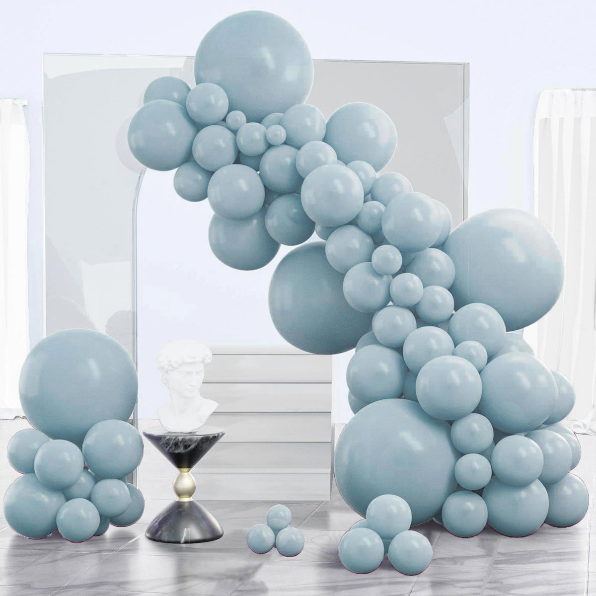 PartyWoo Black Balloons 140pcs Different Sizes of 18 12 10 5 Inch