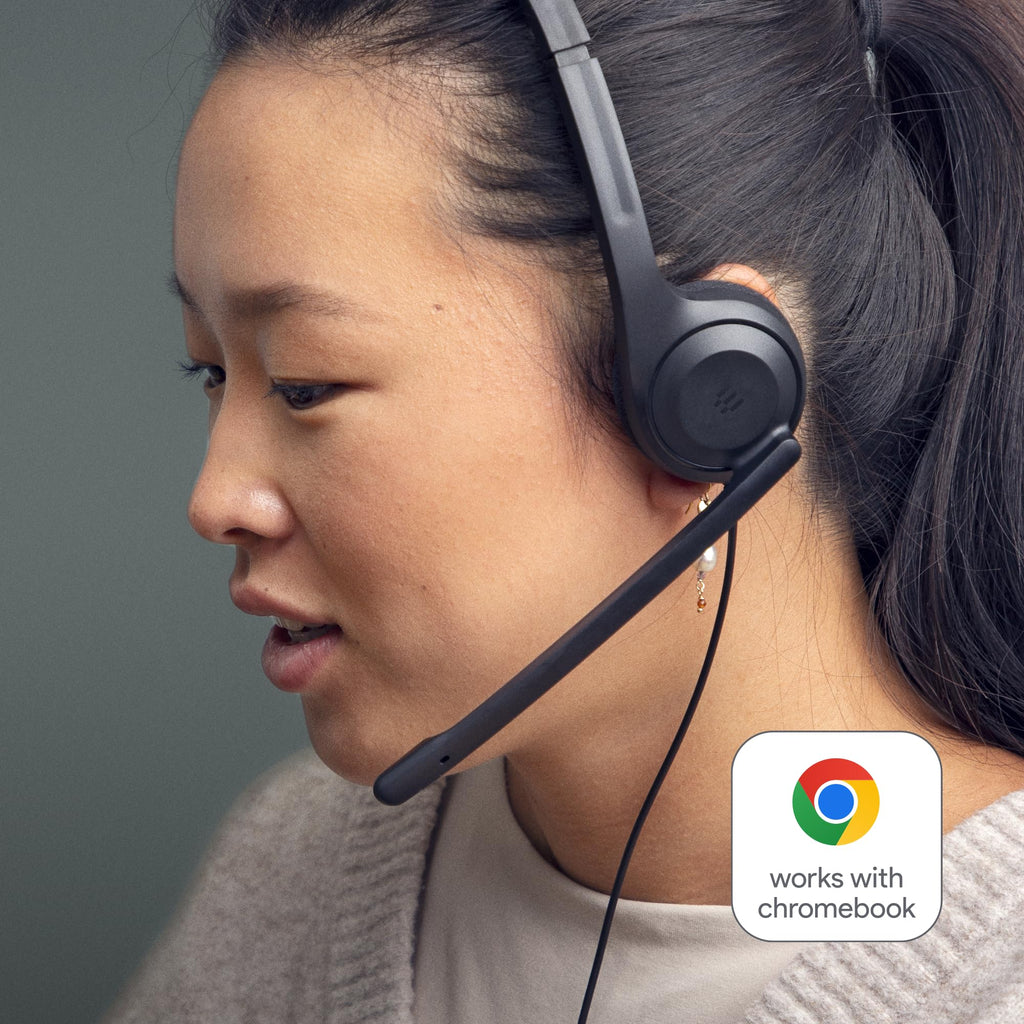 EPOS C1 Vielseitiges Business- Headset mit Mikrofon, Universellem 3,5-mm-Klinkenstecker, Breite Gerätekompatibilität - kopfhörer mit Kabel, mikrofon PC, Rauschunterdrückendes Mikrofon, on Ear