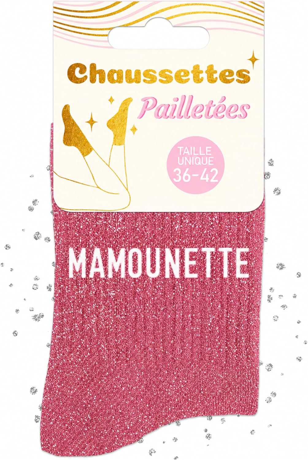 MASSA Chaussettes Paillettes - Taille Unique - Parfaite