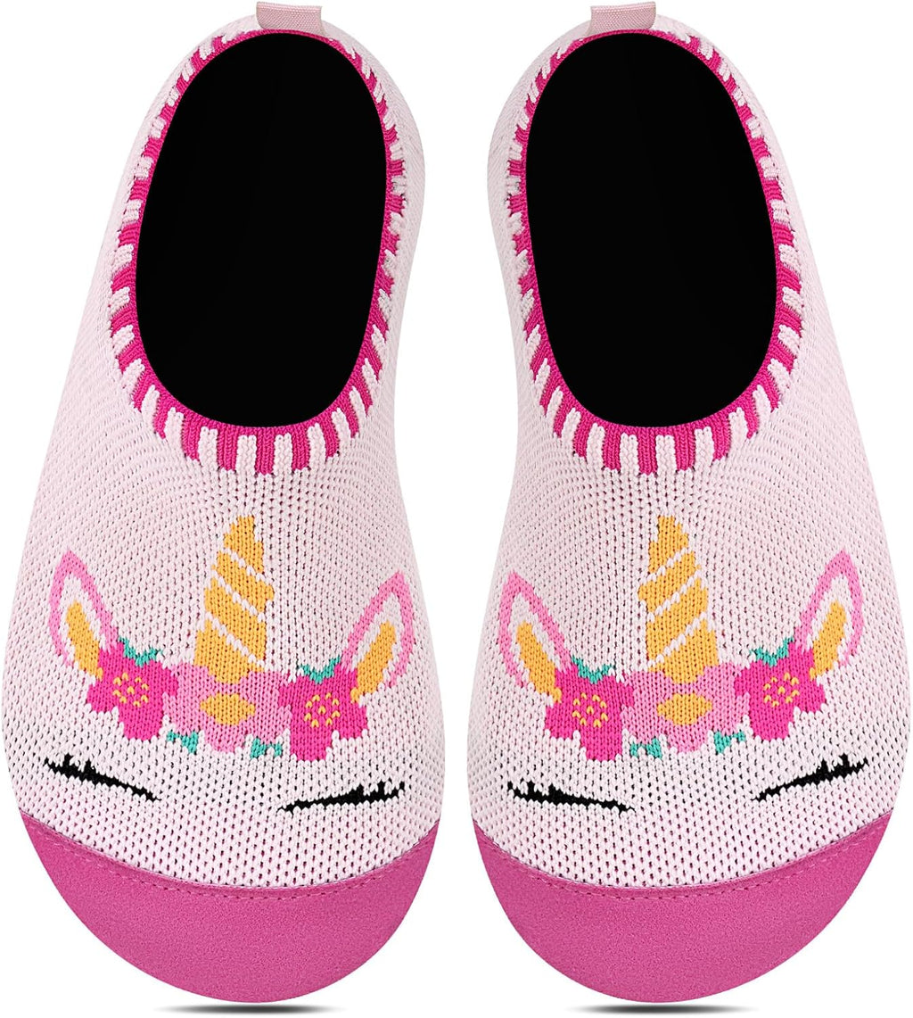 Kyopp Hausschuhe Kinder Mädchen Barfussschuhe Kindergarten Slippers Jungen