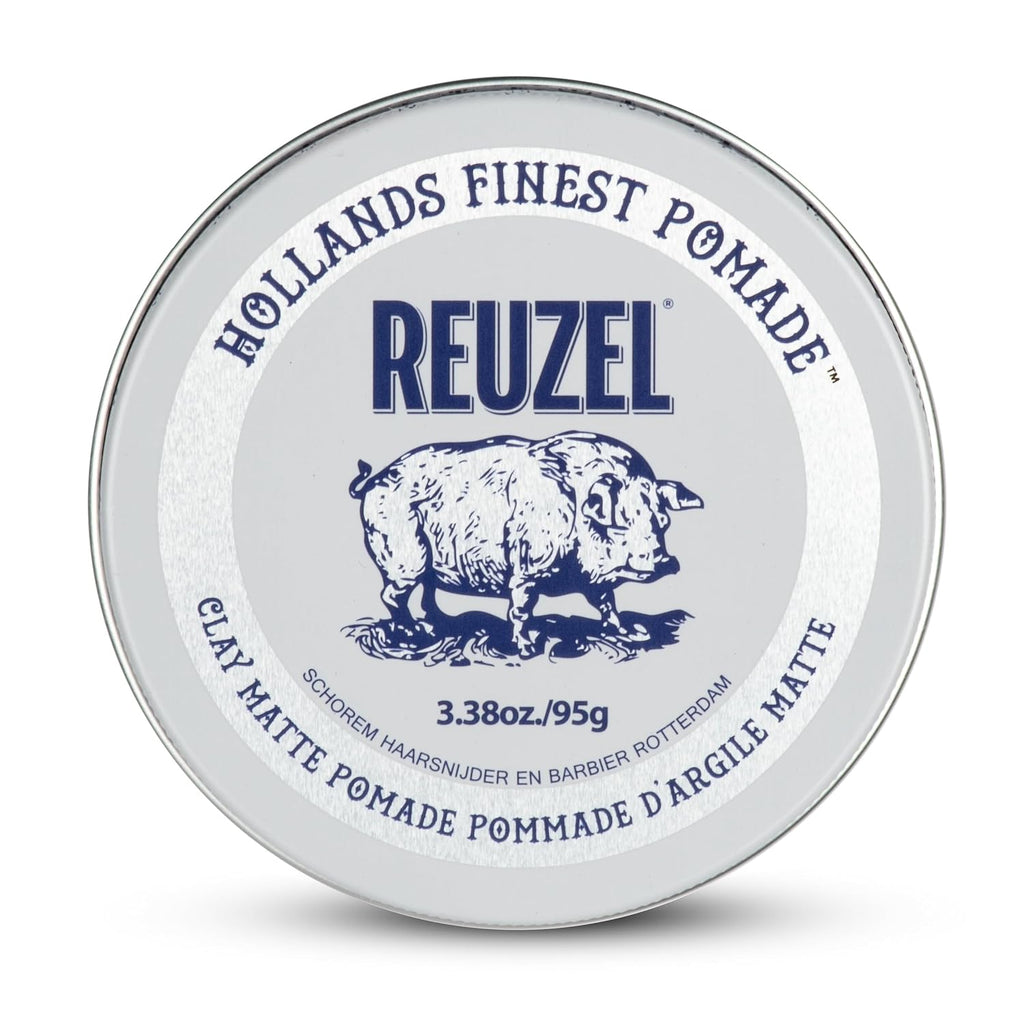 Reuzel Fiber Pomade, matter Glanz, fester Halt, texturiertes, volleres Aussehen, im Laufe des Tages leicht umformbar, 3,38 oz/95 g
