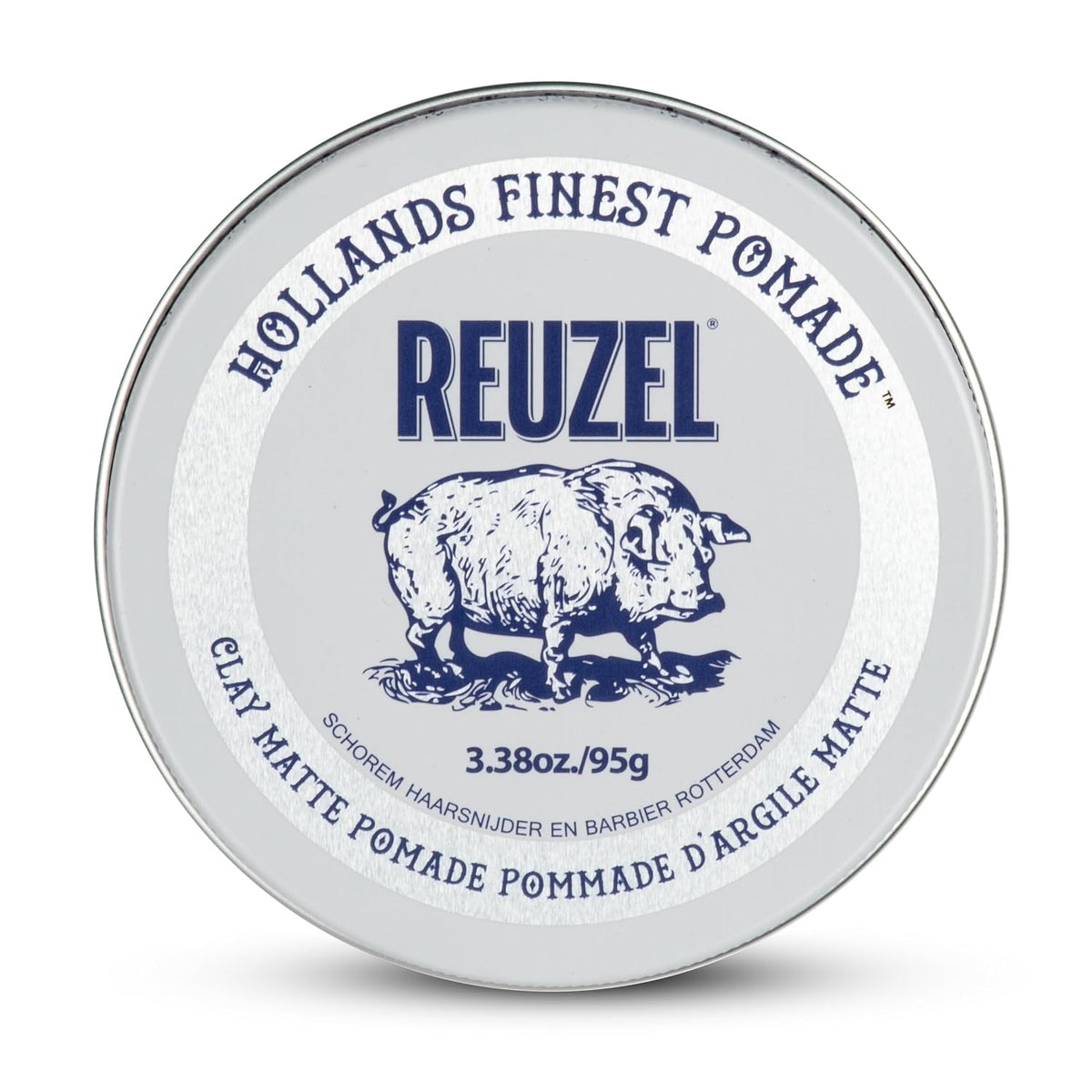 Reuzel Fiber Pomade, matter Glanz, fester Halt, texturiertes, volleres Aussehen, im Laufe des Tages leicht umformbar, 3,38 oz/95 g
