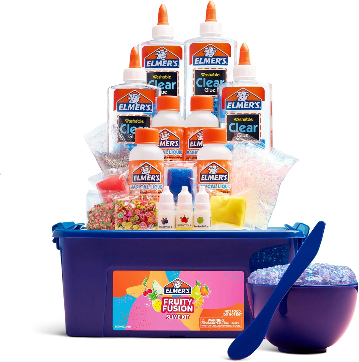 Elmer's Color Rush Slime-Set, enthält Flüssigkleber und Aktivator, für farbwechselnden Schleim, im Dunkeln leuchtenden Schleim, Butter-Slime und mehr, 10-teiliges Set – Perfekt für Geburtstagsfeiern, als Geschenkidee, Beschäftigung für Kinder