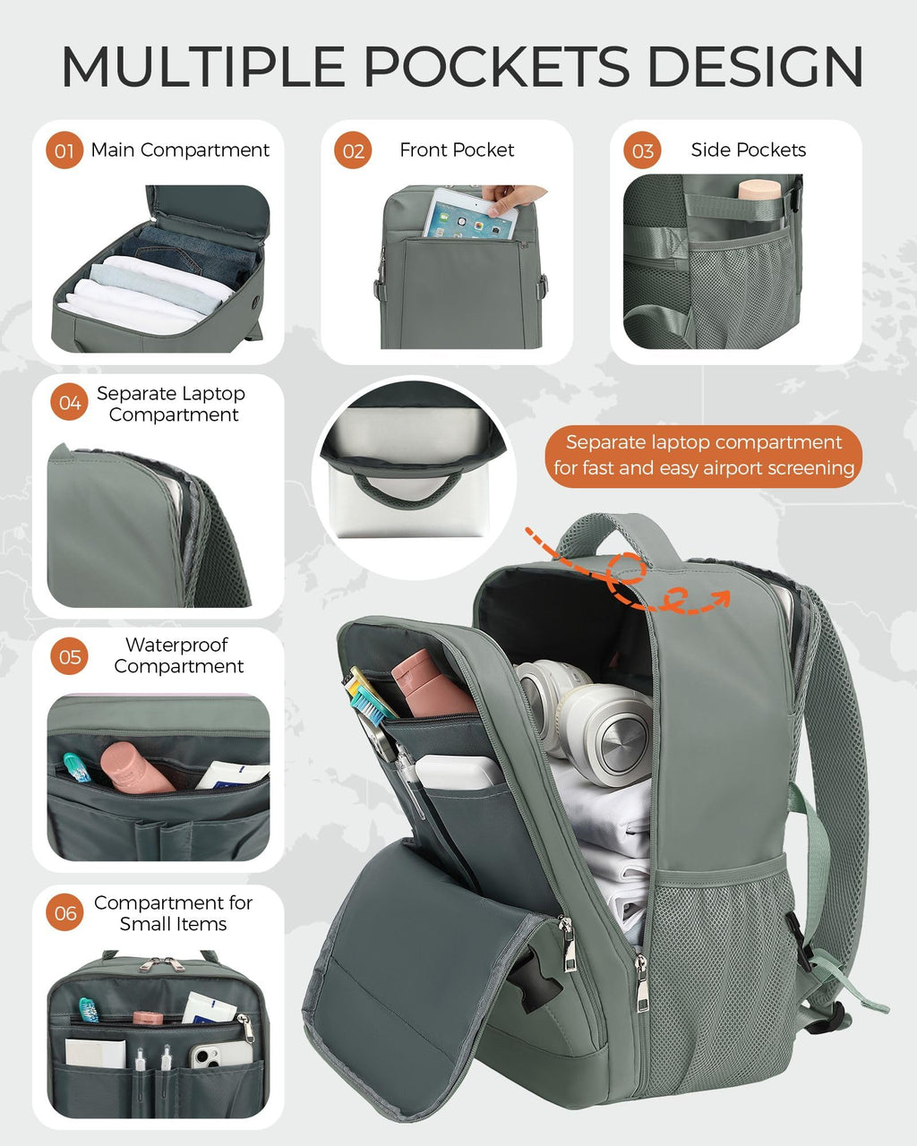 Yankony Sac a Dos Voyage Cabine Avion 40x30x20 Ryanair Bagages Cabine