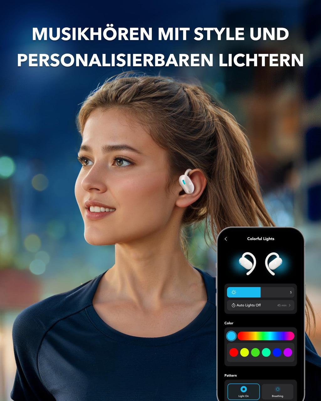 Soundcore by Anker V20i Open-Ear Kopfhörer verstellbare Ohrhaken, BT 5.4
