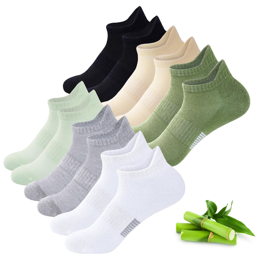 Bambus Sneaker Socken Damen, 6 Paar, Atmungsaktiv