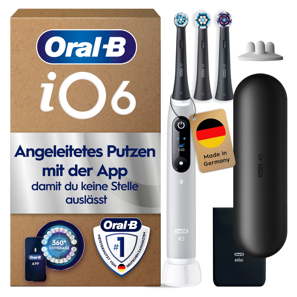 Oral-B iO Series 6 Elektrische Zahnbürste, Weiß