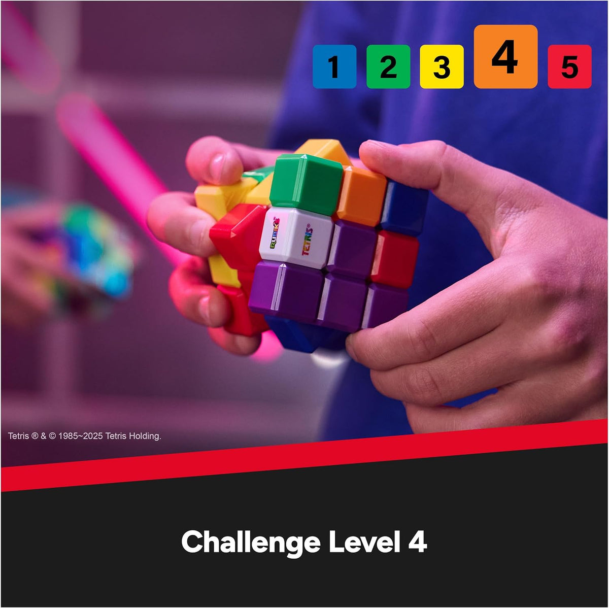 Rubik's Cube Tetris Edition 3x3 Cube Shapeshifting Puzzle Game Brain Teaser