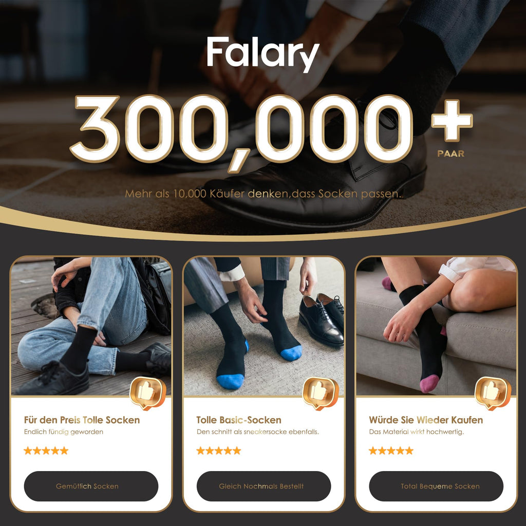 FALARY 12 Paar Socken Herren Damen Baumwolle Herrensocken Schwarz Weiß Sport Socks Atmungsaktive
