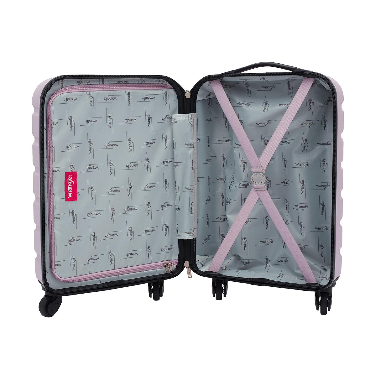 Wrangler 22" Hardside Spinner Carry-On Luggage, Charcoal