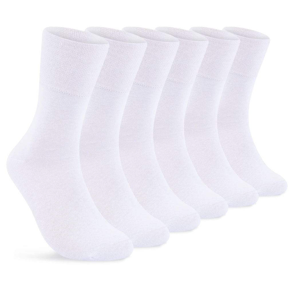 sockenkauf24 Diabetikersocken ohne Gummi & ohne Naht 97% Baumwolle (6 Paar) Diabetiker Socken mit Komfortbund für Damen & Herren